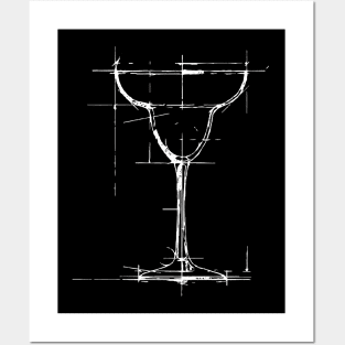 margarita glass Posters and Art